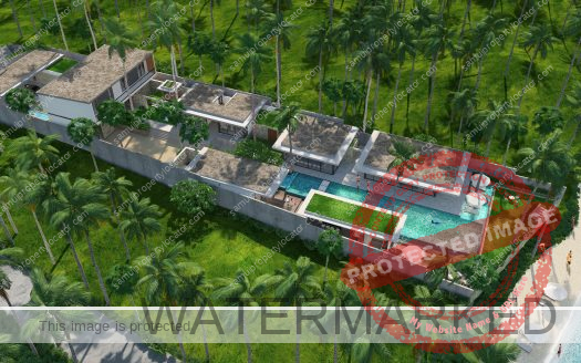 Brand-new beachfront villa at Laem Sor